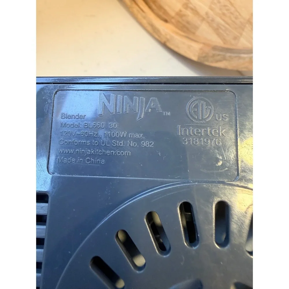 Ninja Professional Blender 1100W Replacement Base Silver Black BL660 30